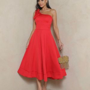 Vestido Godê Nula Manga Alfaiataria