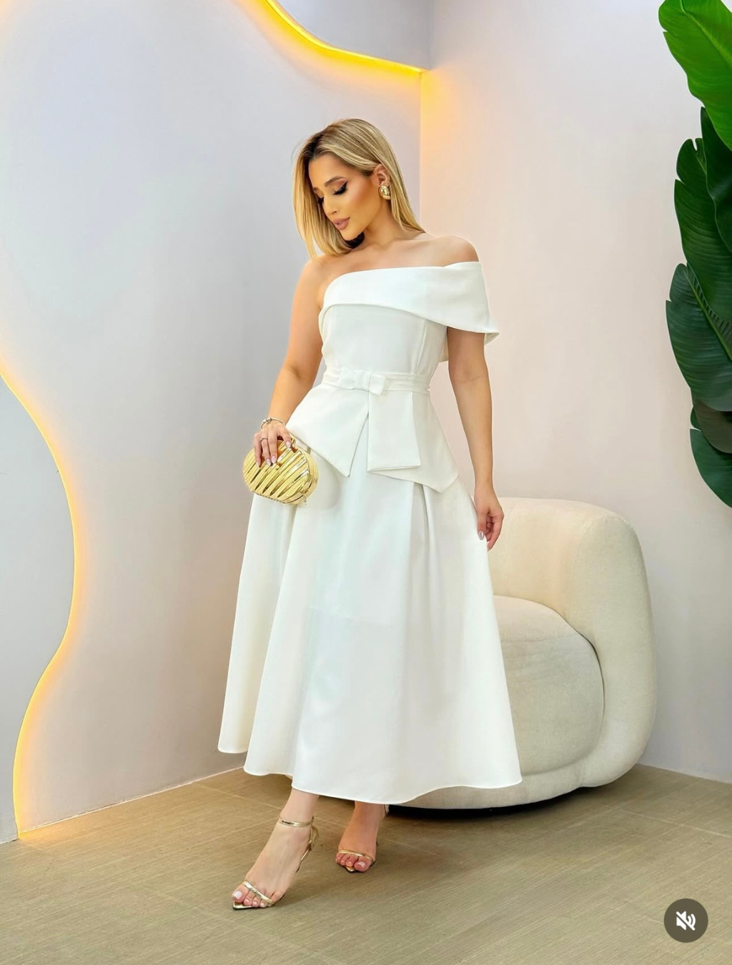 Vestido Alfaiataria Godê Glamour