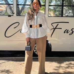 Calça Reta Linho & Algodão