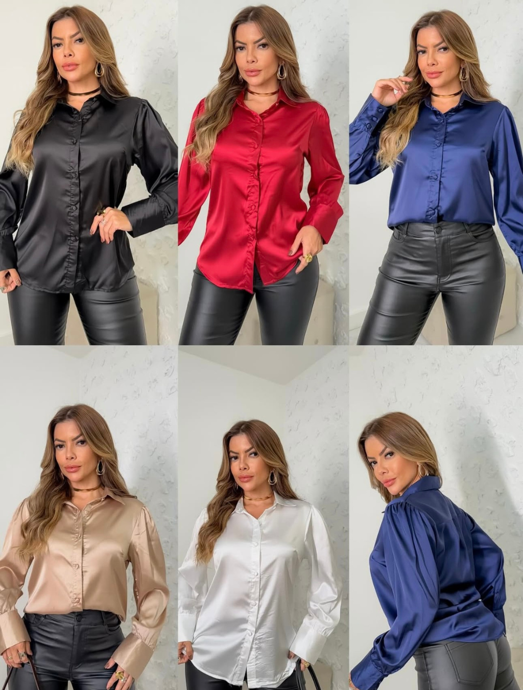 Camisa Básica Cetim