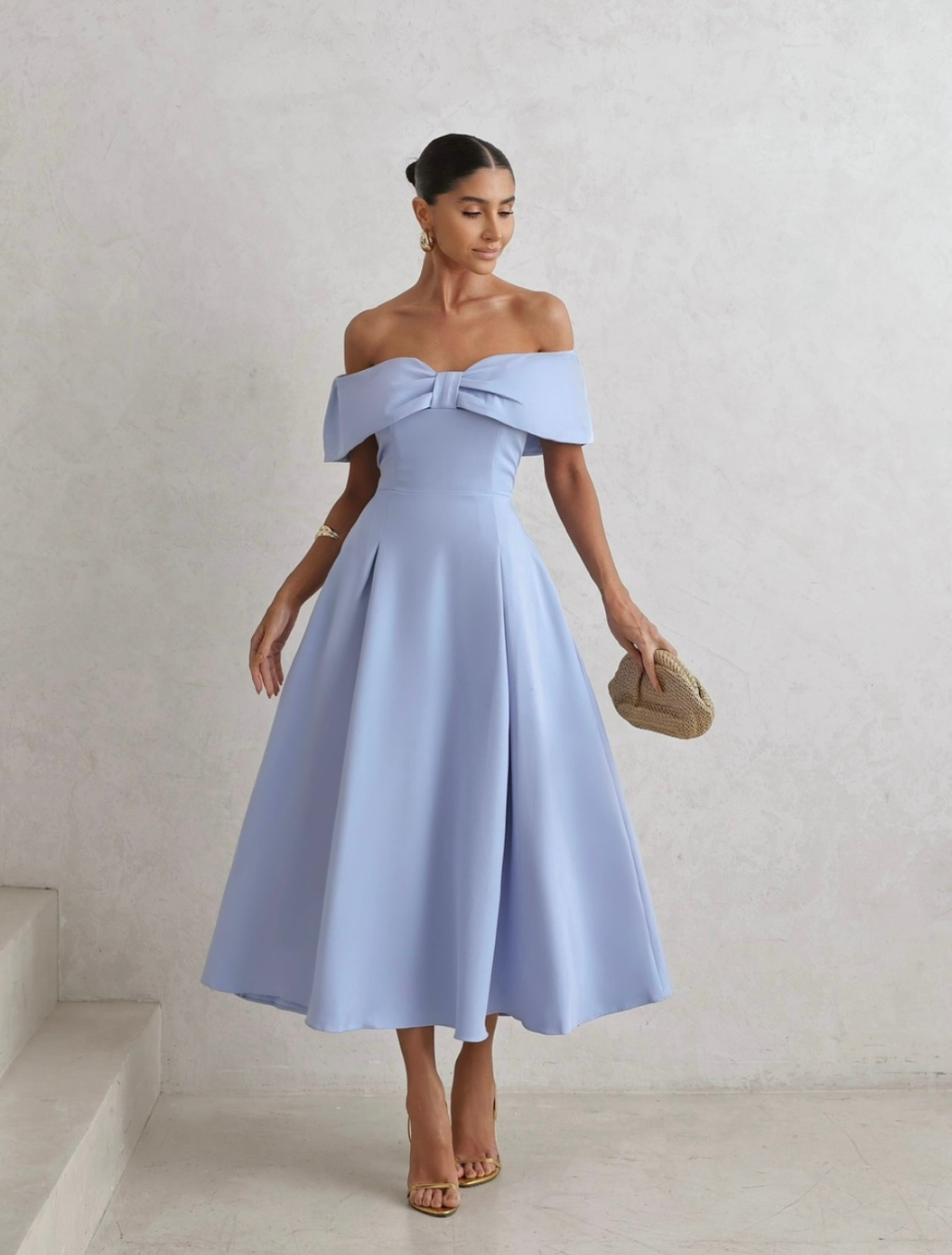 Vestido Alfaiataria ombro a ombro