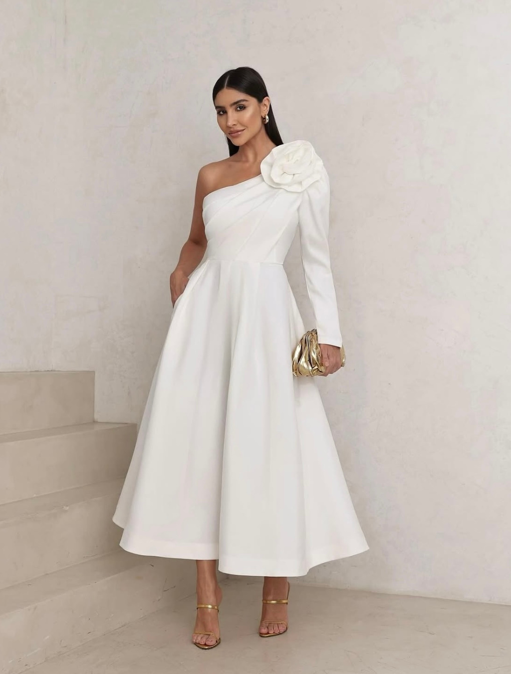 Vestido Alfaiataria Godê Flor