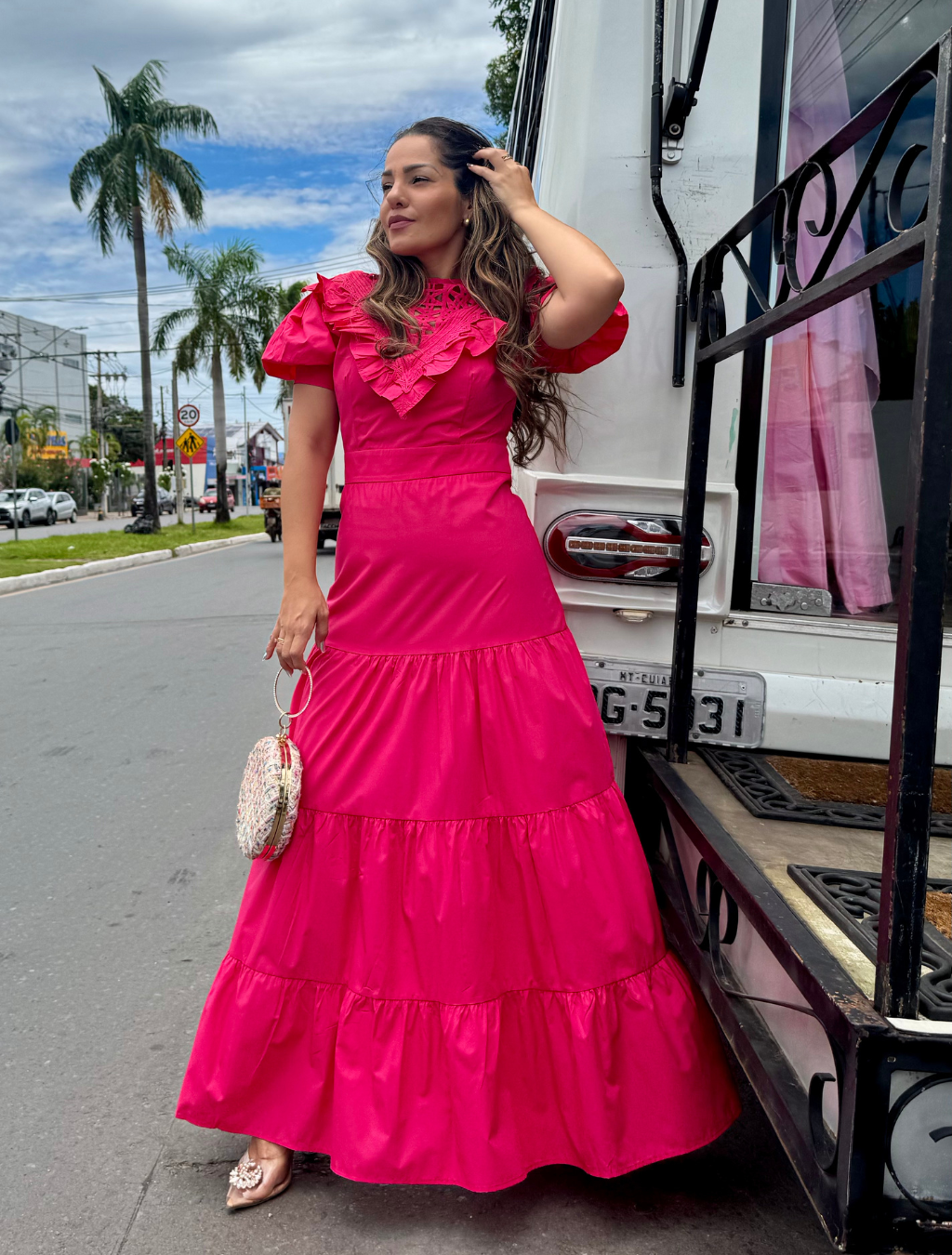 Vestido Princesa Tricoline