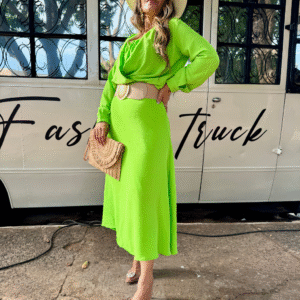 Conjunto Saia e Cropped